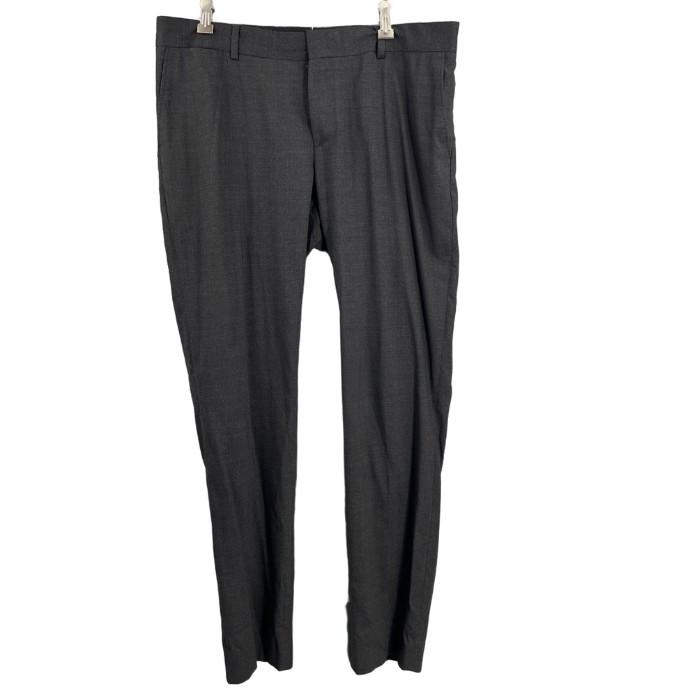 The Kooples Mens Dress Pants Gray Slim Fit Wool Blend Trouser Size 50 (fits 36")